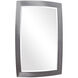 Haskill 34 X 24 inch Brushed Nickel Wall Mirror
