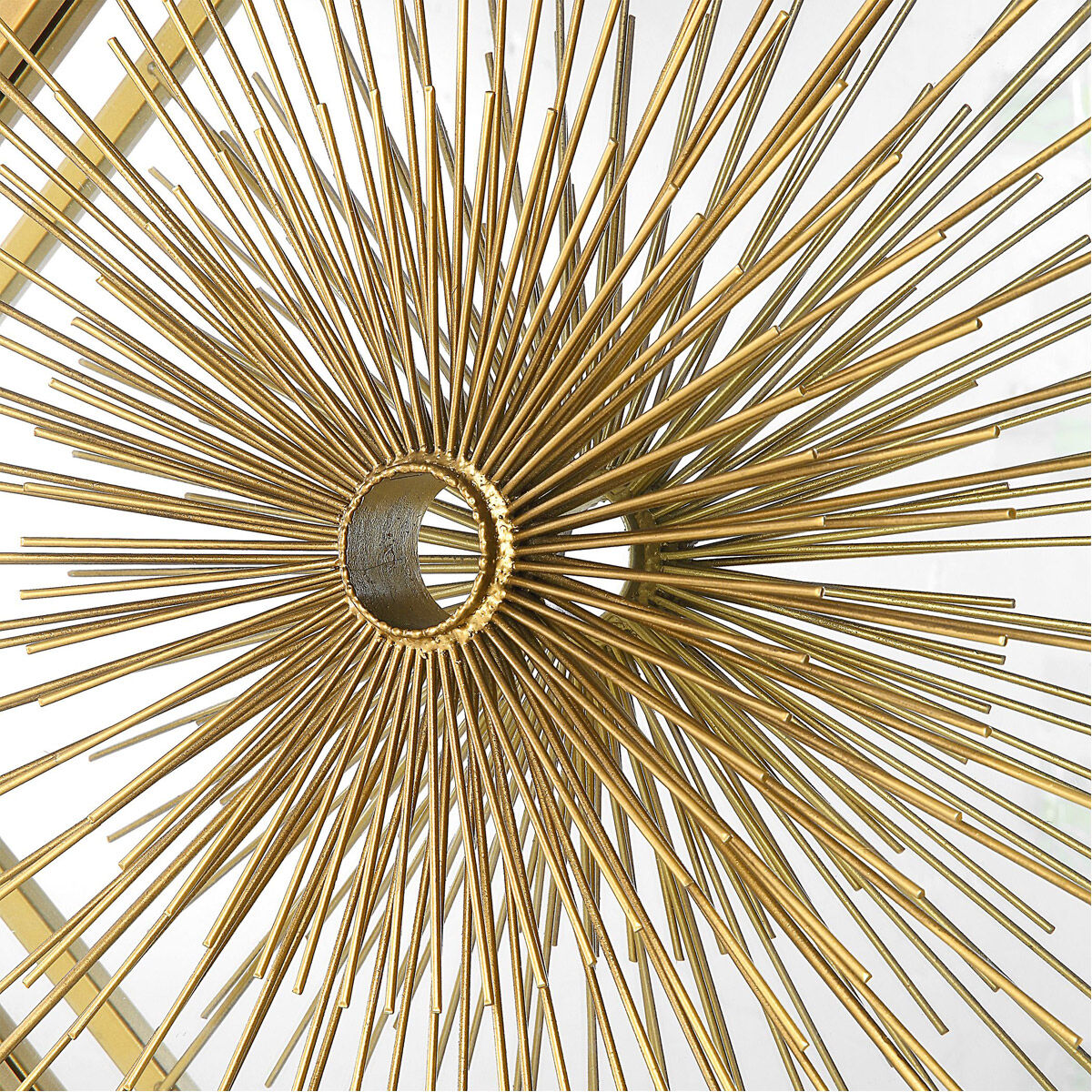 Starlight Antique Brushed Brass Mirrored Wall Decor