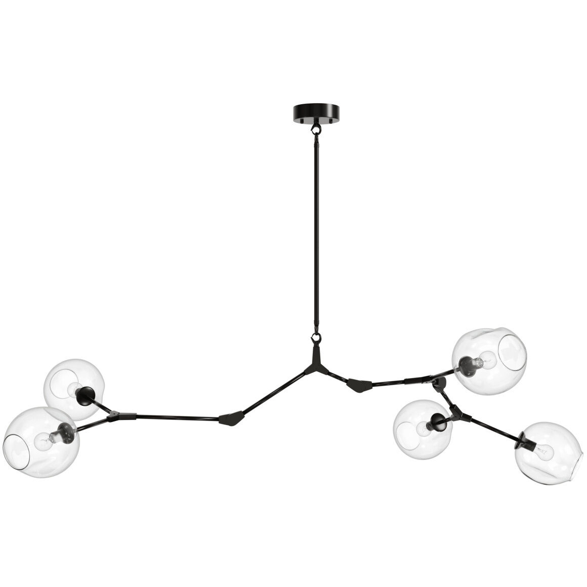 Fairfax Ave. 5 Light 34 inch Dark Bronze Chandelier Ceiling Light