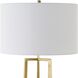 Crossroads 32.5 inch 150.00 watt Antique Brass and Black Marble Table Lamp Portable Light