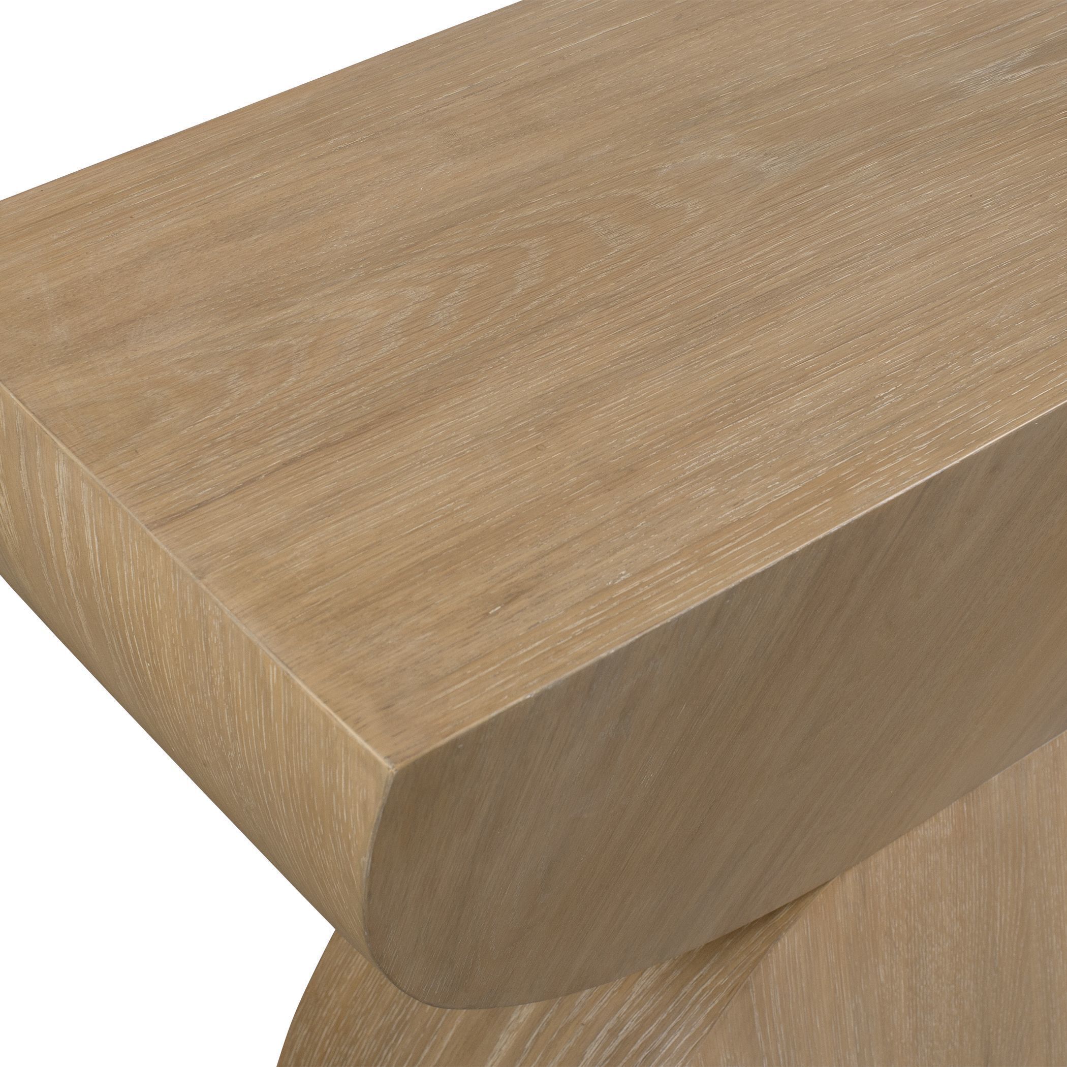 Ciano 52 inch Natural Oak Console Table