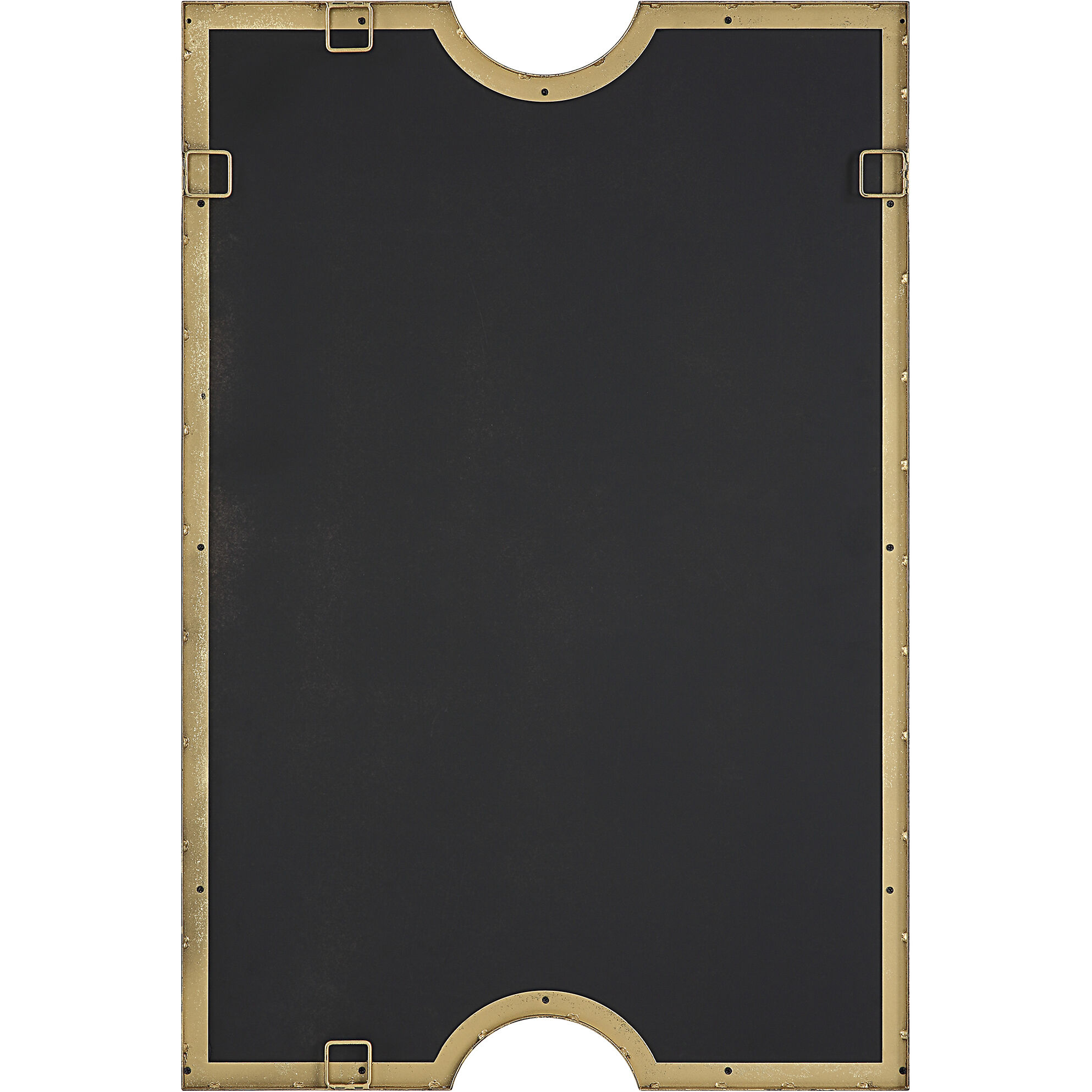 Ticket 36.13 X 24.25 inch Metallic Gold Leaf Vanity Mirror