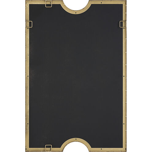 Ticket 36.13 X 24.25 inch Metallic Gold Leaf Vanity Mirror