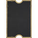 Ticket 36.13 X 24.25 inch Metallic Gold Leaf Vanity Mirror