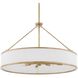 Algiers 8 Light 30 inch Textured Soft Gold Pendant Ceiling Light