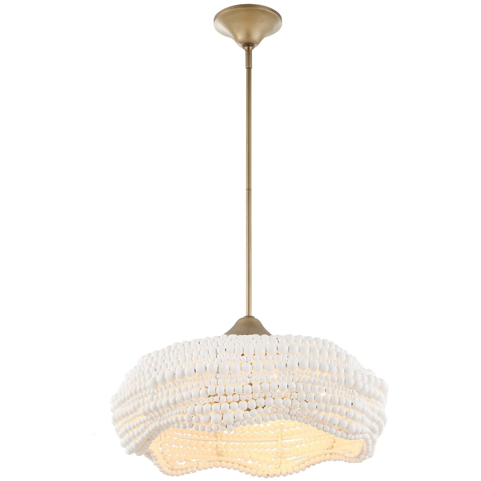Biddeford 5 Light 24 inch Brushed Matte Gold Pendant Ceiling Light
