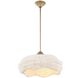 Biddeford 5 Light 24 inch Brushed Matte Gold Pendant Ceiling Light