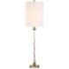 York 36.75 inch 150.00 watt Crystal and Antique Brass Buffet Lamp Portable Light