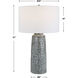 Static 27 inch 150.00 watt Black and White Glaze Table Lamp Portable Light