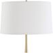 Booker 34.25 inch 150.00 watt Plated Antique Brass and Brown Marble Table Lamp Portable Light