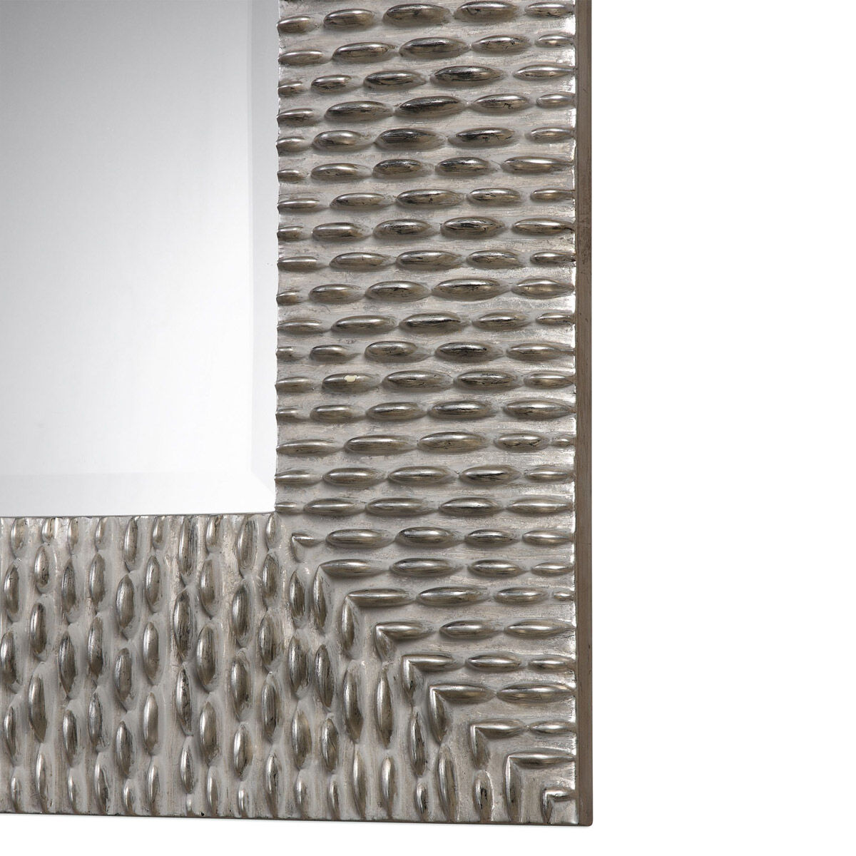 Cressida 40 X 40 inch Distressed Silver Wall Mirror, Square