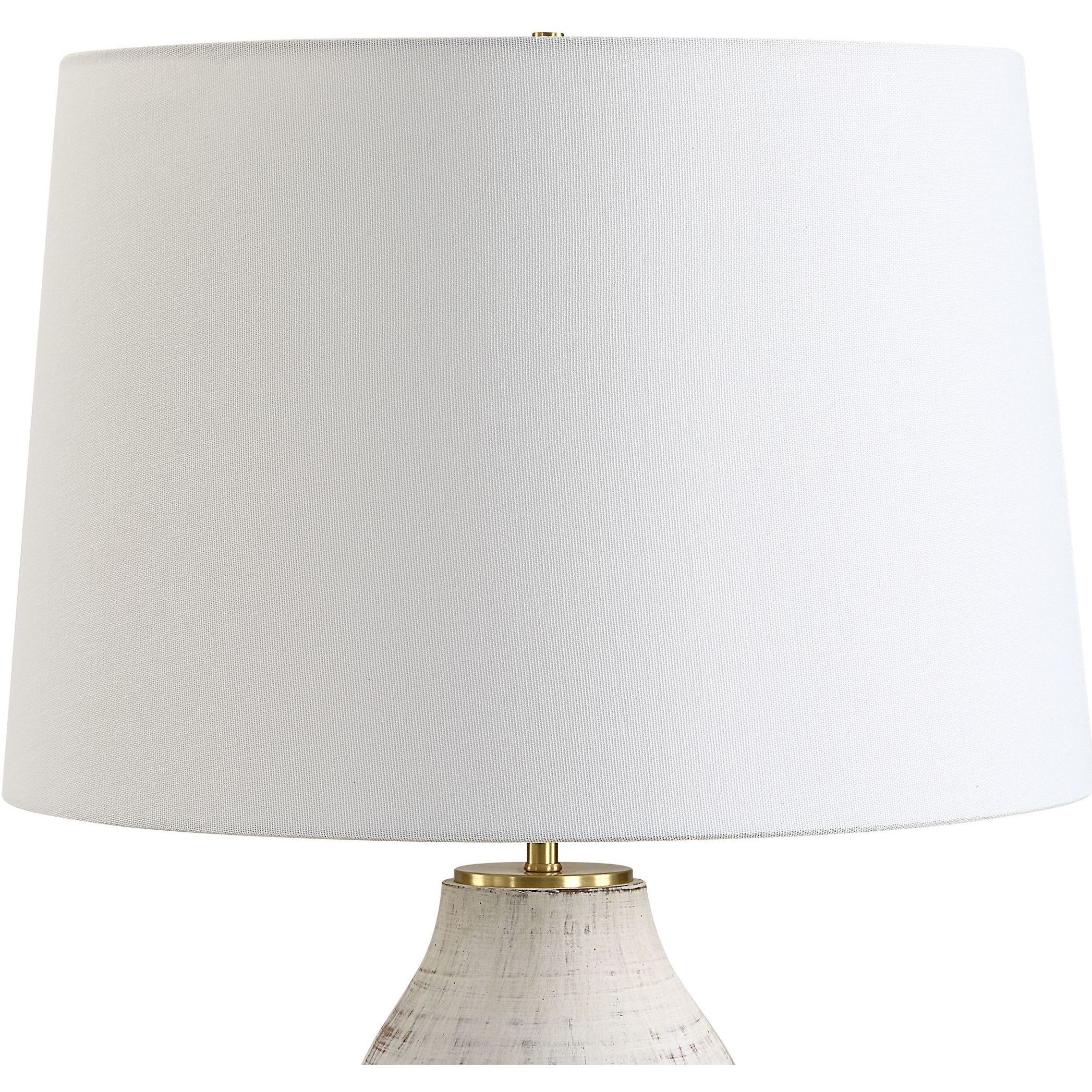 Magdaline 29.5 inch 150.00 watt Distressed Porcelain with Black Marble and Plated Brass Table Lamp Portable Light