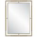 It's All Connected 40 X 30 inch Plated Brass Mirror