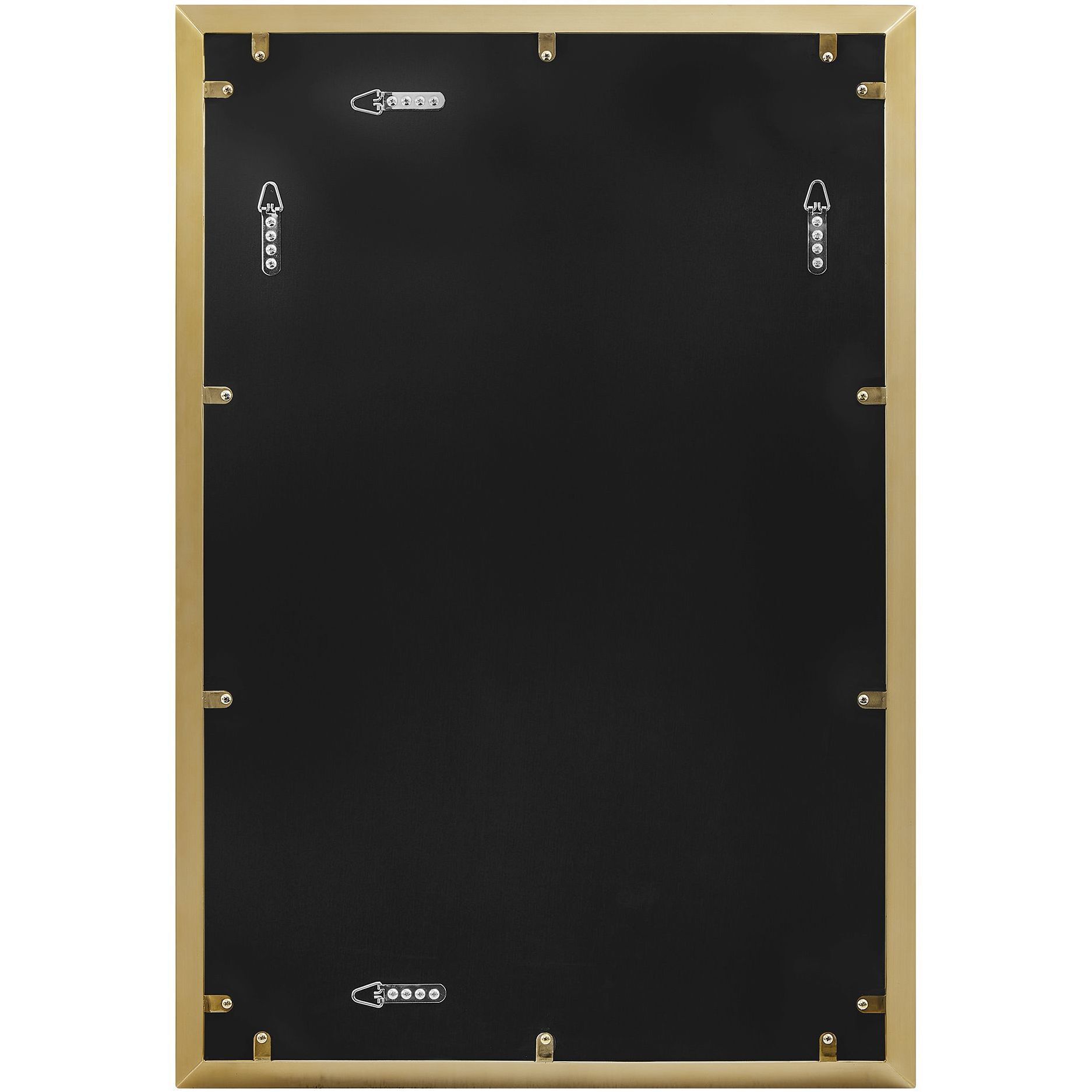 Heisler 37.5 X 25.5 inch Brushed Brass Mirror