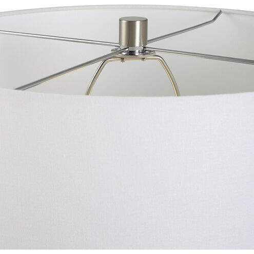 Teramo 32 inch 150 watt Blue Ombre and Brushed Nickel Table Lamp Portable Light