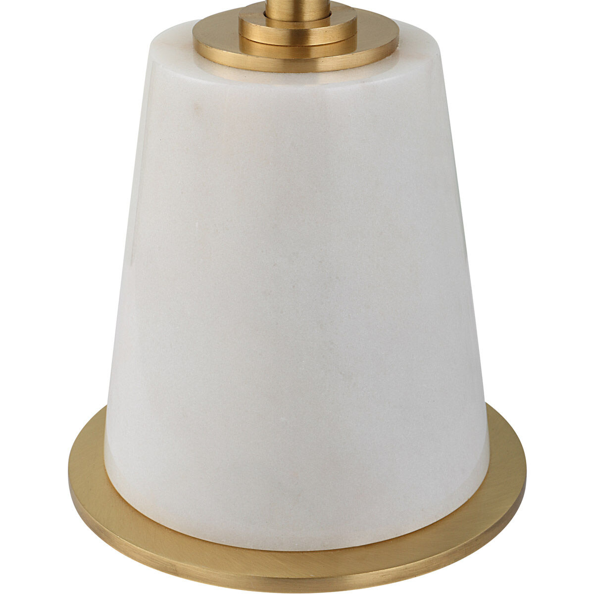 Edifice 26 X 12 inch White Marble and Brushed Brass Drink Table
