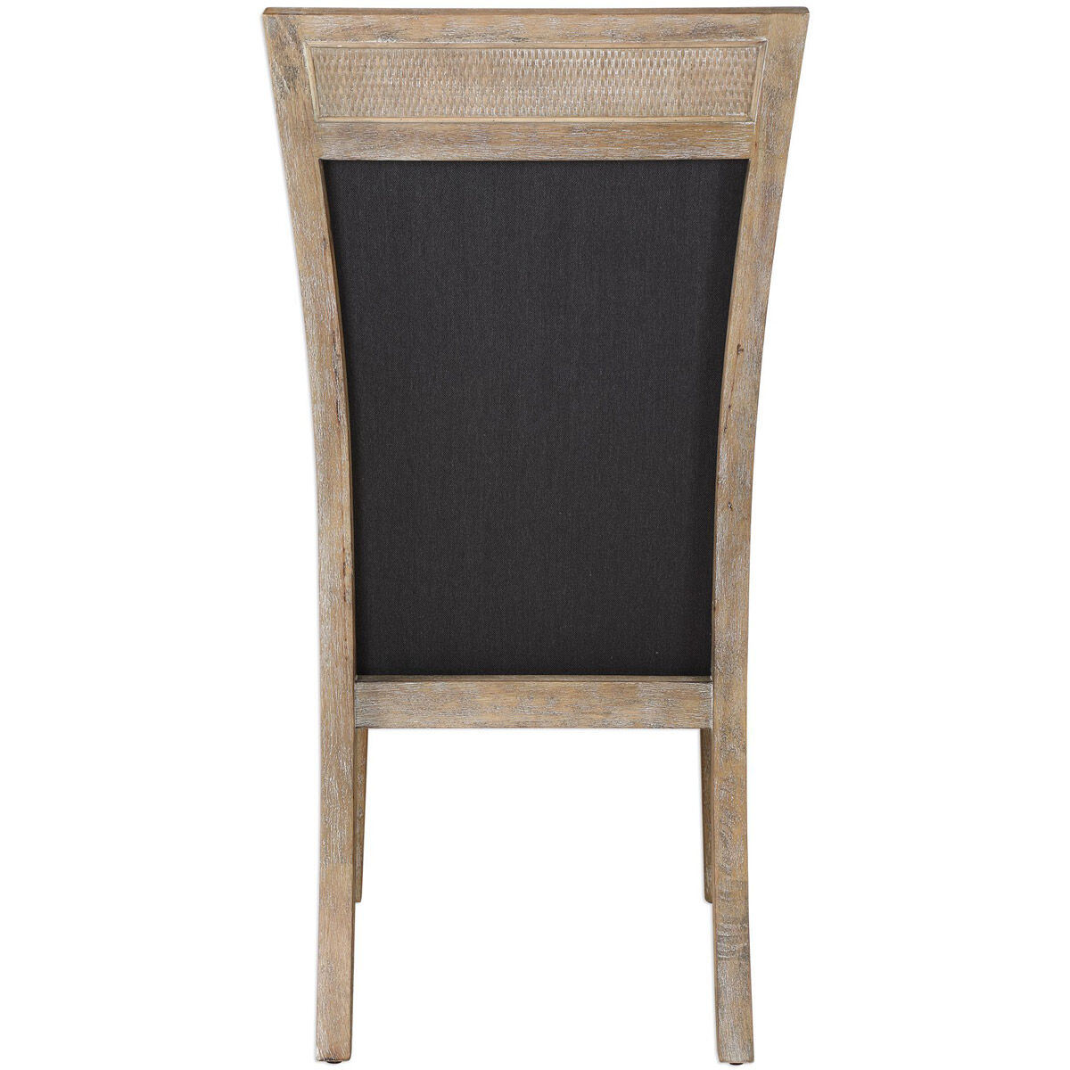 Encore Dark Gray and Hand Rubbed Sandstone Armless Chair