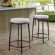 Thayer 26 inch Java and Oyster White Outdoor Counter Stool