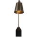 Hutchinson 24 inch 60 watt Golden Bronze and Black Marble Desk Lamp Portable Light