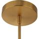 Wedge 12 Light 40.63 inch Warm Brass Chandelier Ceiling Light