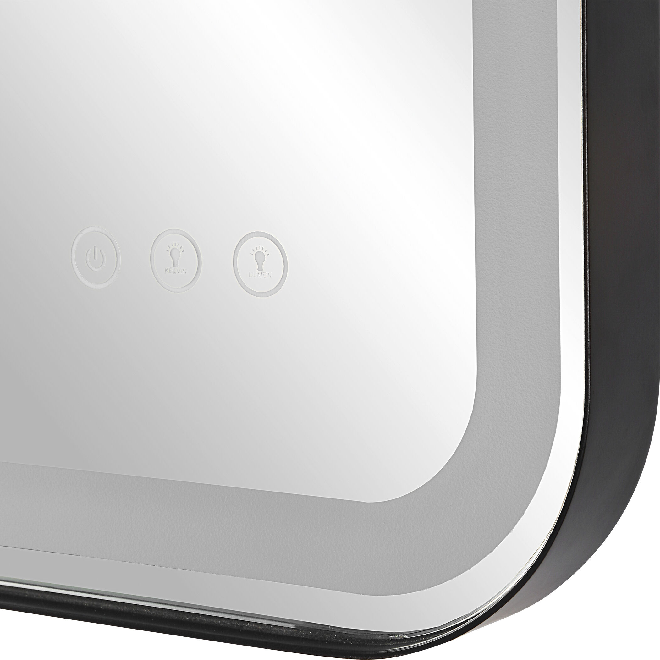 Crofton 32 X 22 inch Satin Black Vanity Mirror