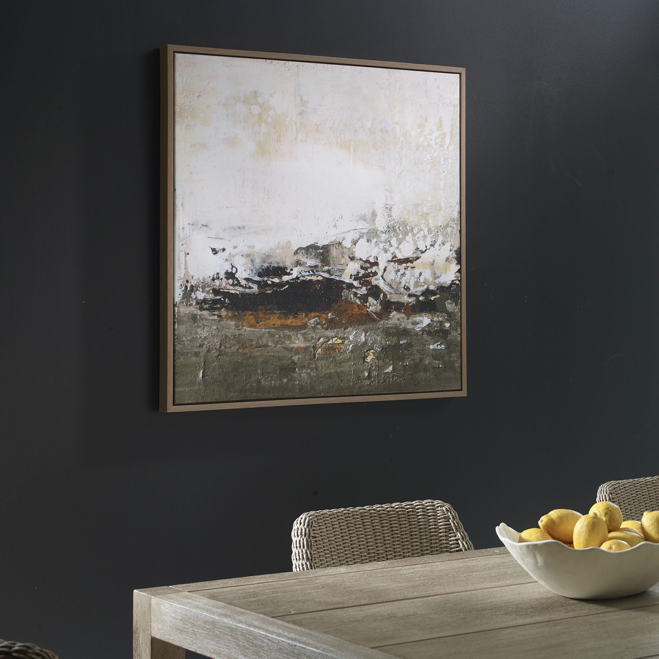 The Other Side Multicolor Framed Abstract Art