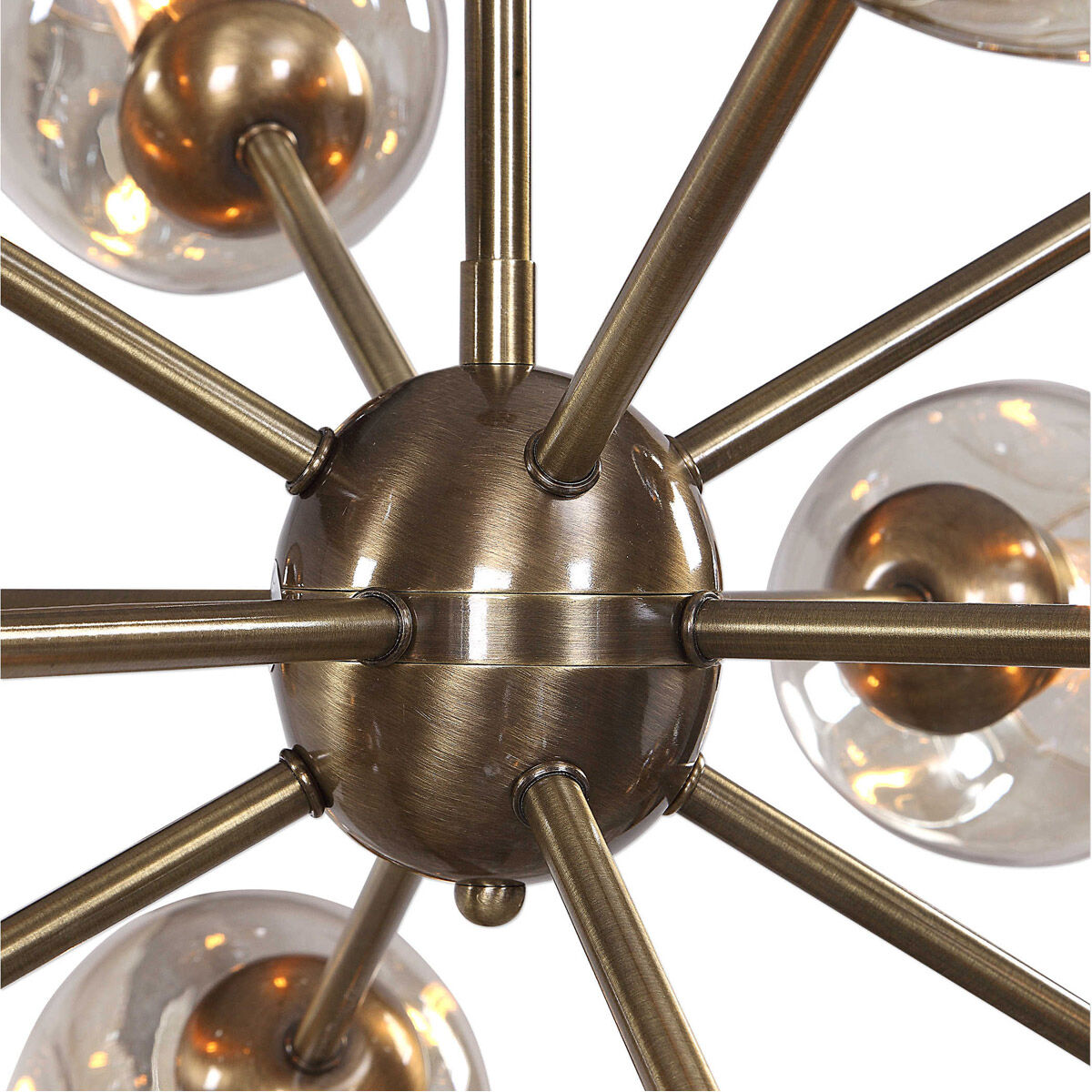 Chet 12 Light 33 inch Warm Antique Brass Chandelier Ceiling Light