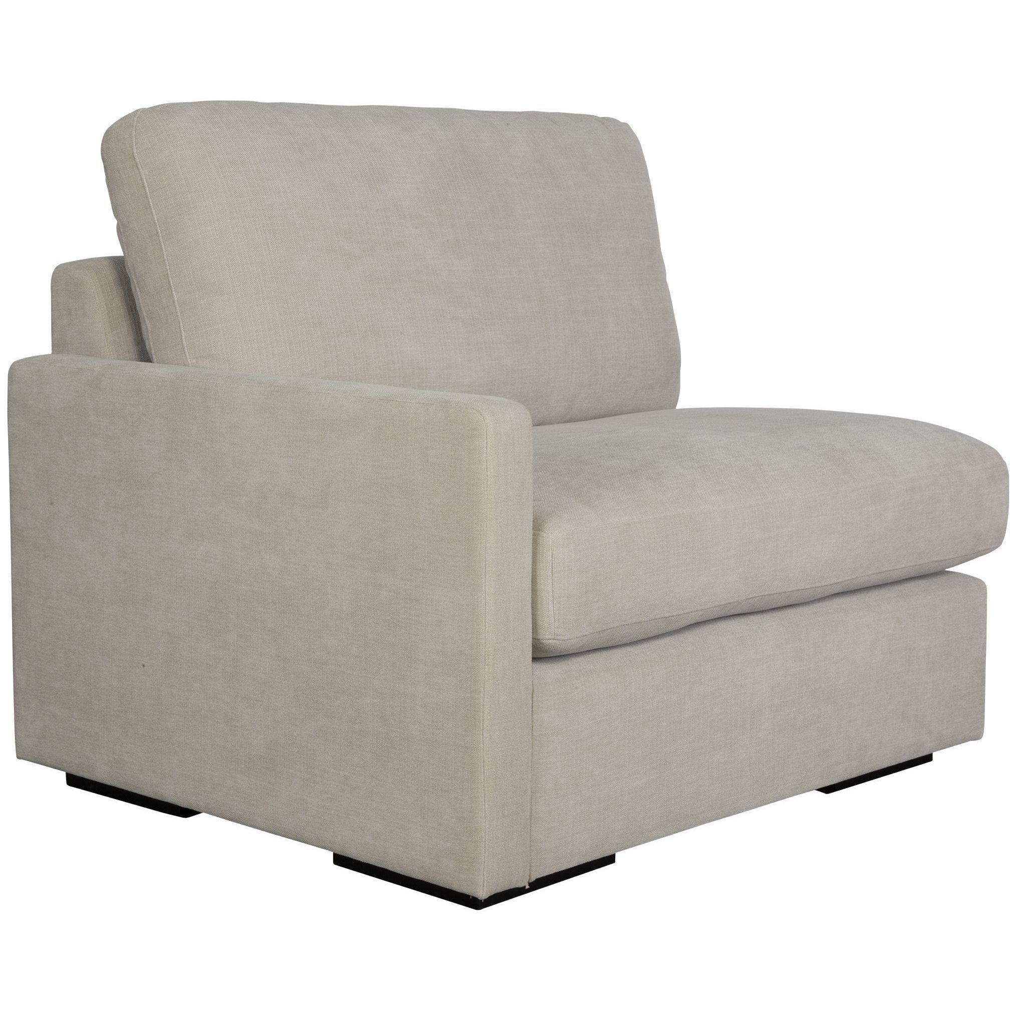 Refuge Light Sand Polyester Sofa, Left Arm Facing