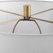 Moher 26 inch 150.00 watt Glossy Blue Glaze and Brass Table Lamp Portable Light