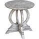 Maiva 26 X 24 inch Aged White Accent Table