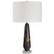 Dames 26.75 inch 150.00 watt Dark Marble snd Antique Brass Table Lamp Portable Light