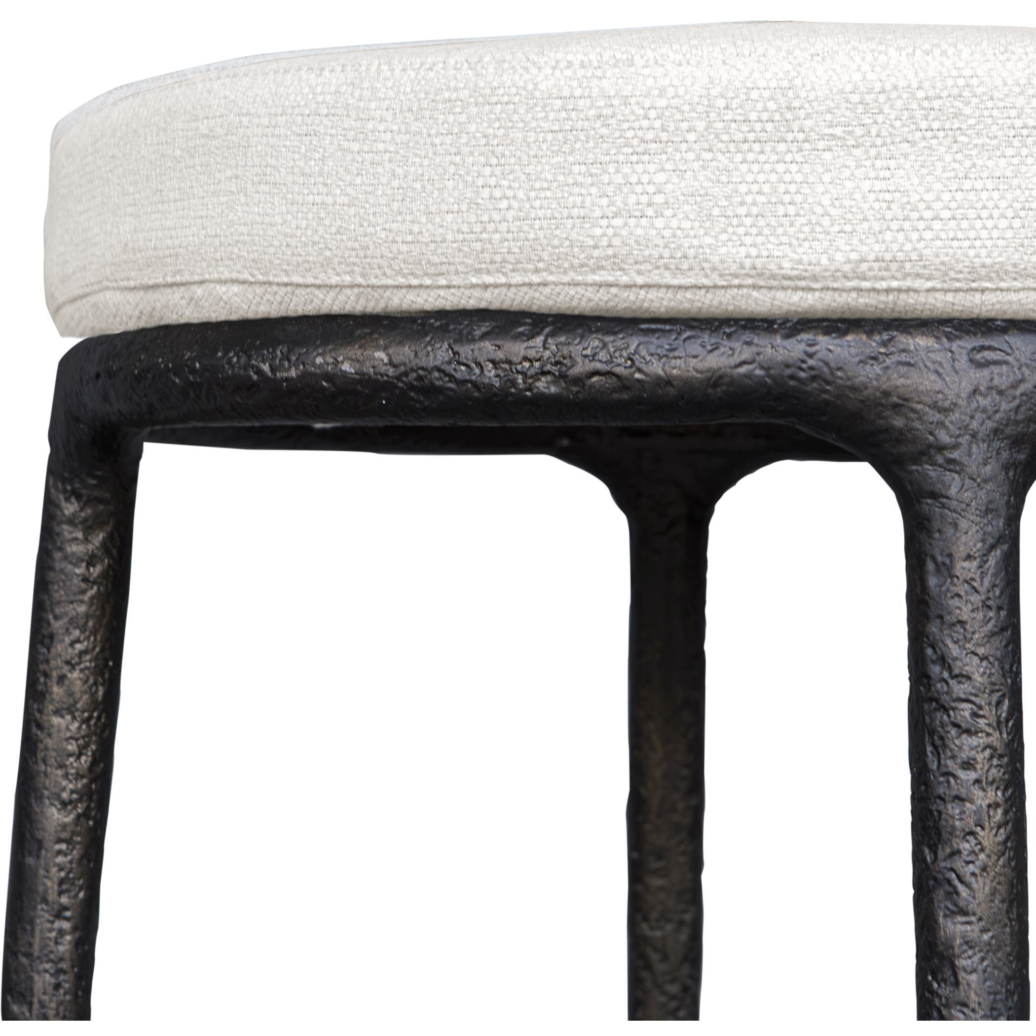 Thayer 31 inch Java and Oyster White Outdoor Bar Stool