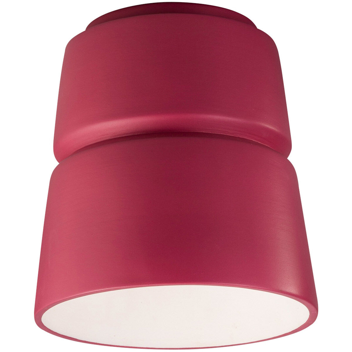 Radiance Collection 1 Light 7.5 inch White Crackle Outdoor Flush-Mount