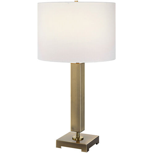 Duomo 27 inch 150.00 watt Antique Brass Table Lamp Portable Light