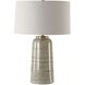 Strata 26.25 inch 150.00 watt Greenish Tan Glaze and Antique Brass Table Lamp Portable Light