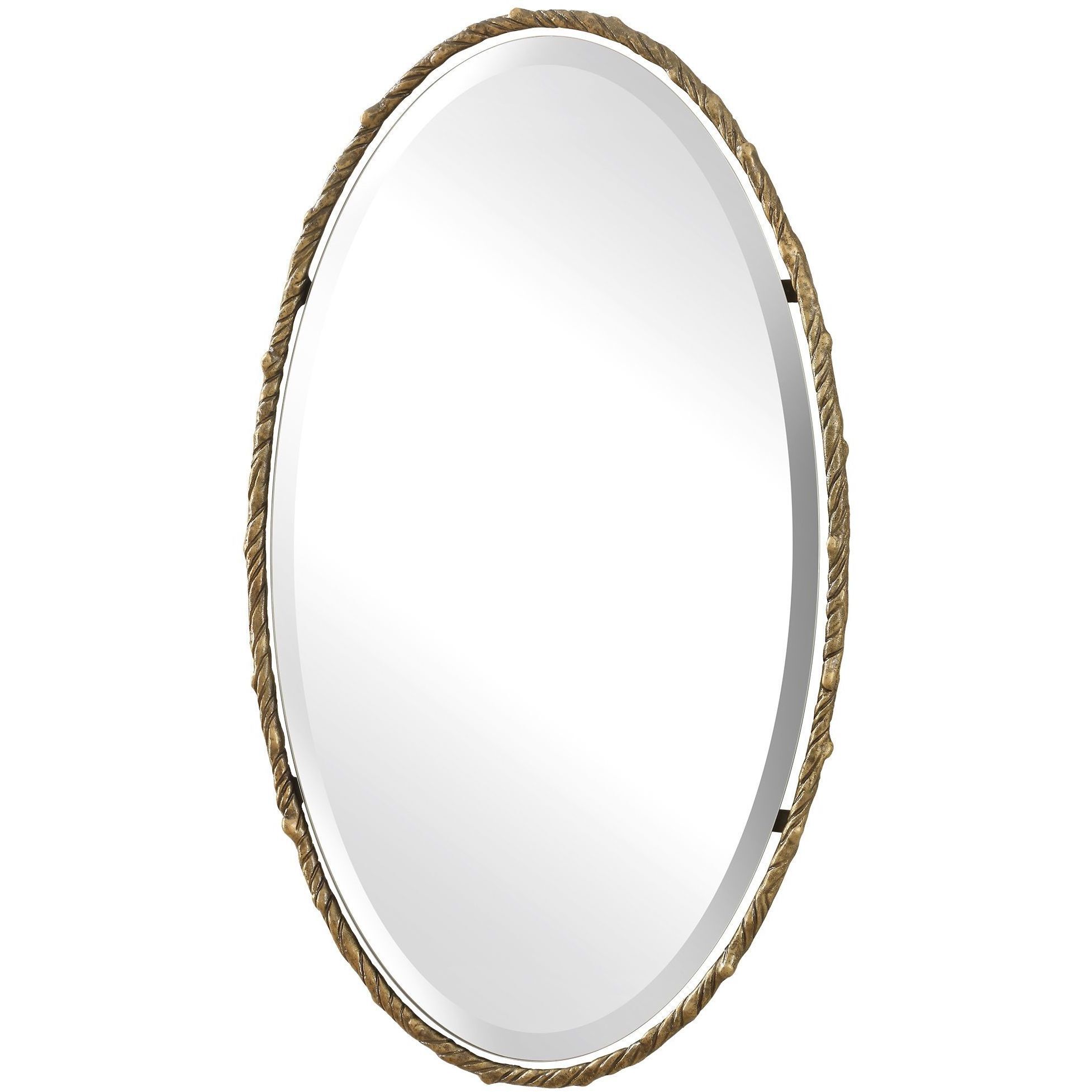 Twisted Branch 34 X 22 inch Antiqued Gold Mirror