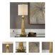 Paravani 37 inch 150 watt Metallic Gold Lamp Portable Light