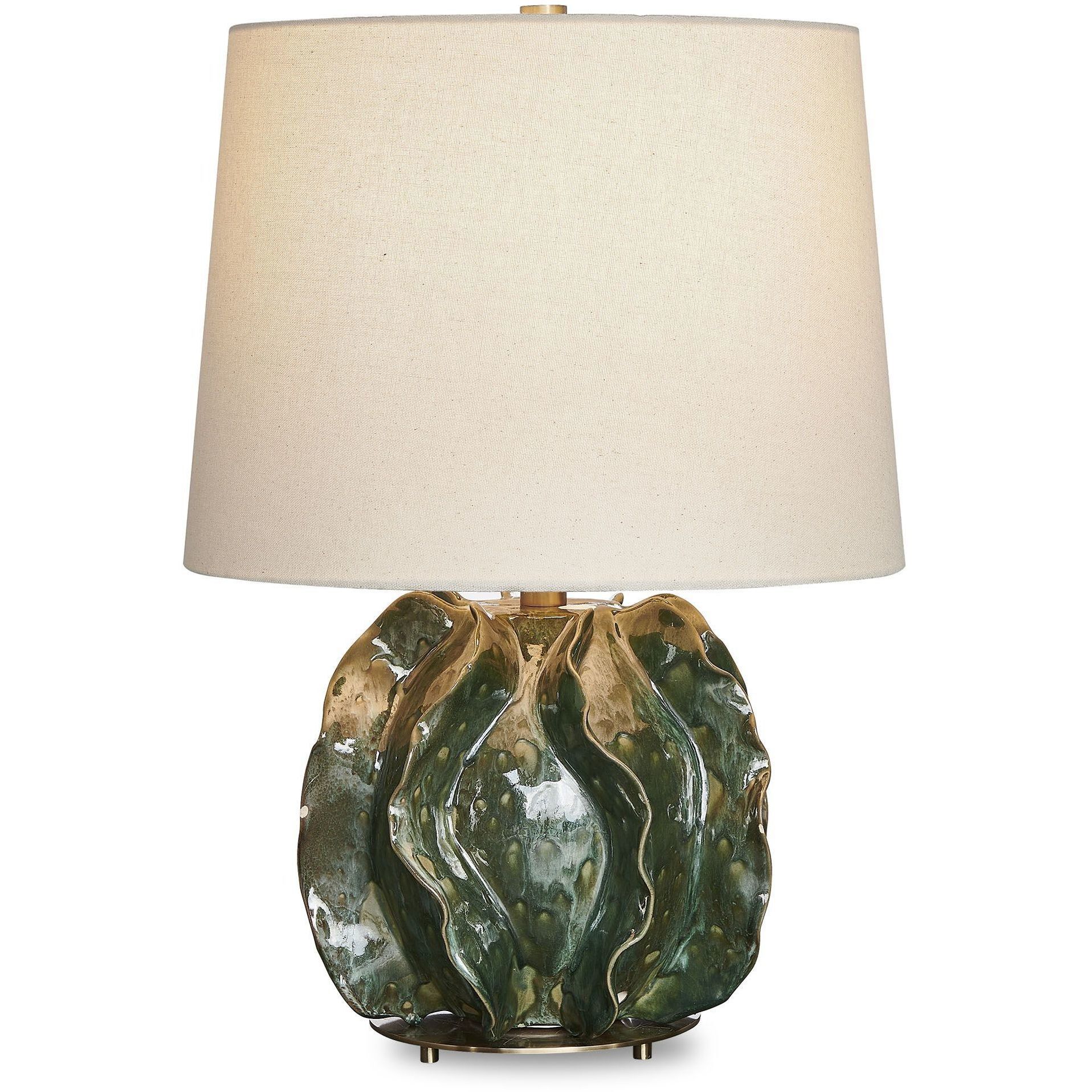 Guinevere 21.38 inch 150.00 watt Deep Green Glaze Table Lamp Portable Light