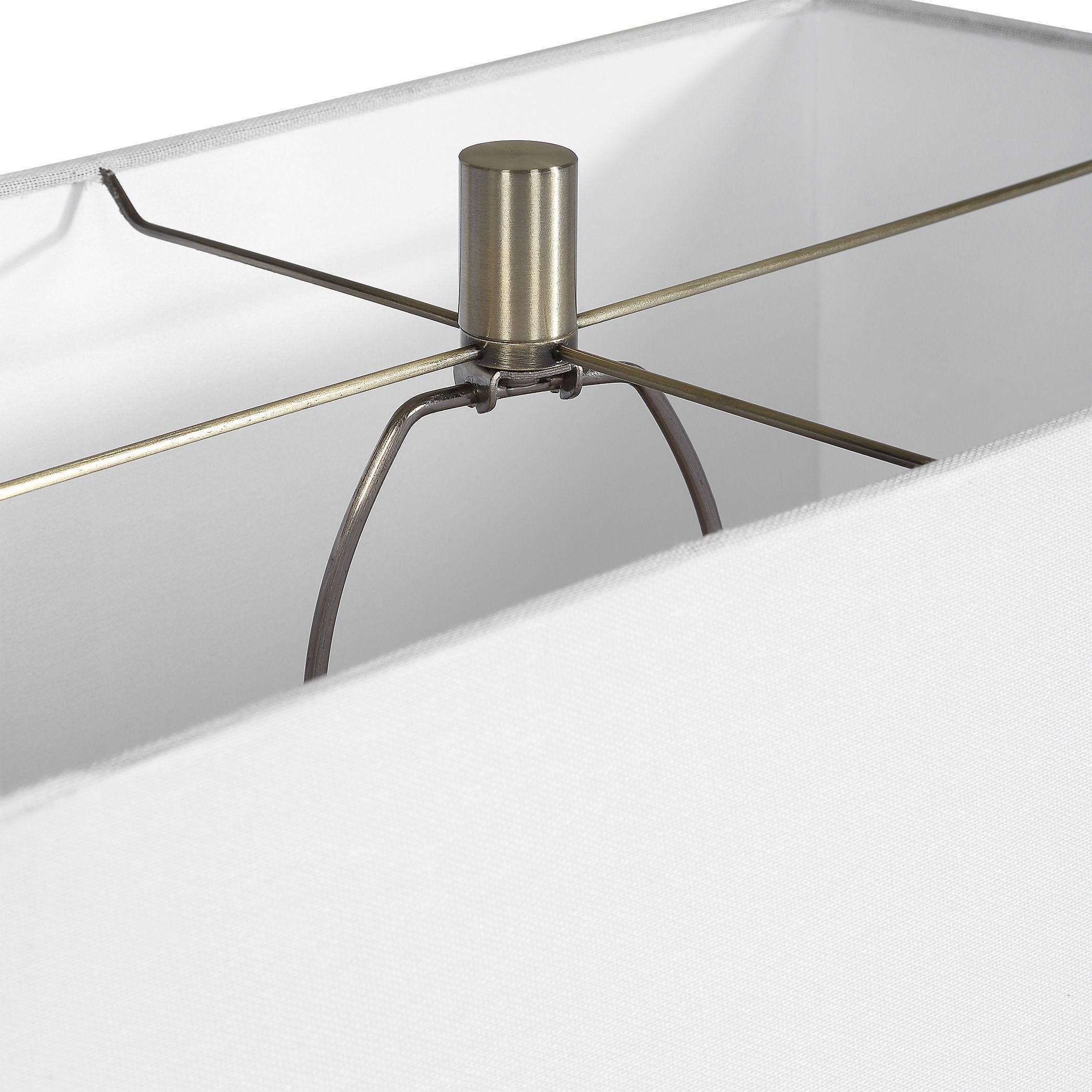 Altaria 33 inch 150 watt Satin Black and Brass Table Lamp Portable Light