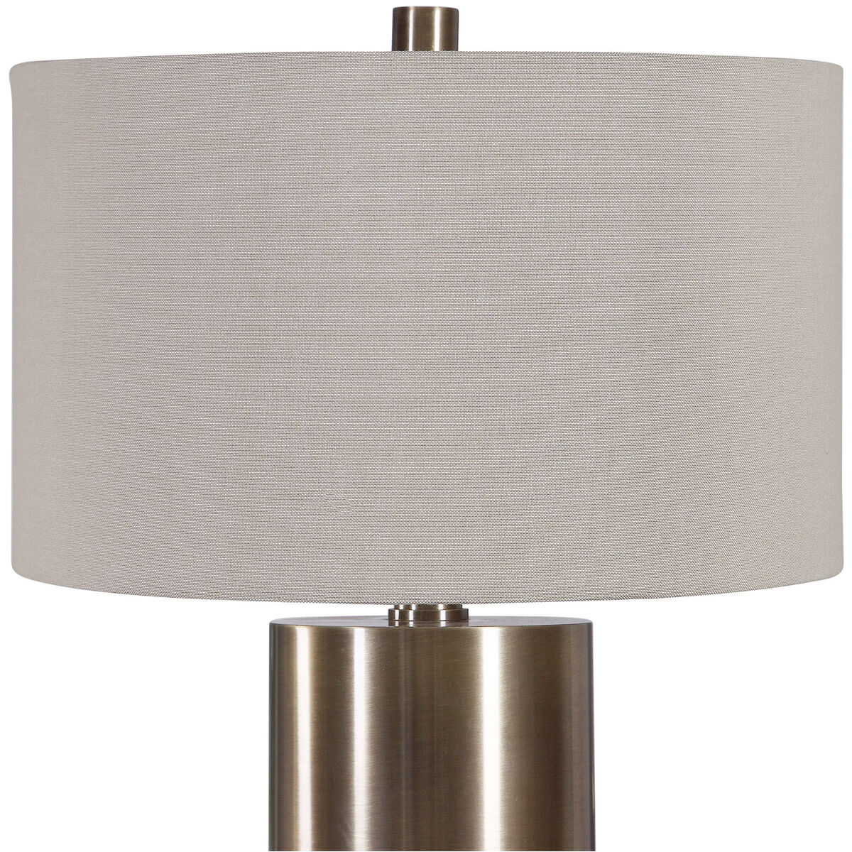 Taria 32 inch 150 watt Brushed Brass Table Lamp Portable Light