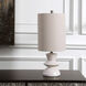 Stevens 24 inch 150.00 watt Bleached Wood Tone with Brushed Nickel Details Buffet Lamp Portable Light