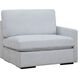 Refuge Light Cloud Blue Polyester Sofa, Right Arm Facing