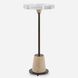 Arthur 23 X 10 inch Travertine and Bronze with Crystal Drink Table