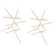 Fireworks Silver Leaf Wall Decor, Set of 2