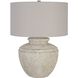 Artifact 25 inch 150.00 watt Aged Stone and Brushed Nickel Table Lamp Portable Light