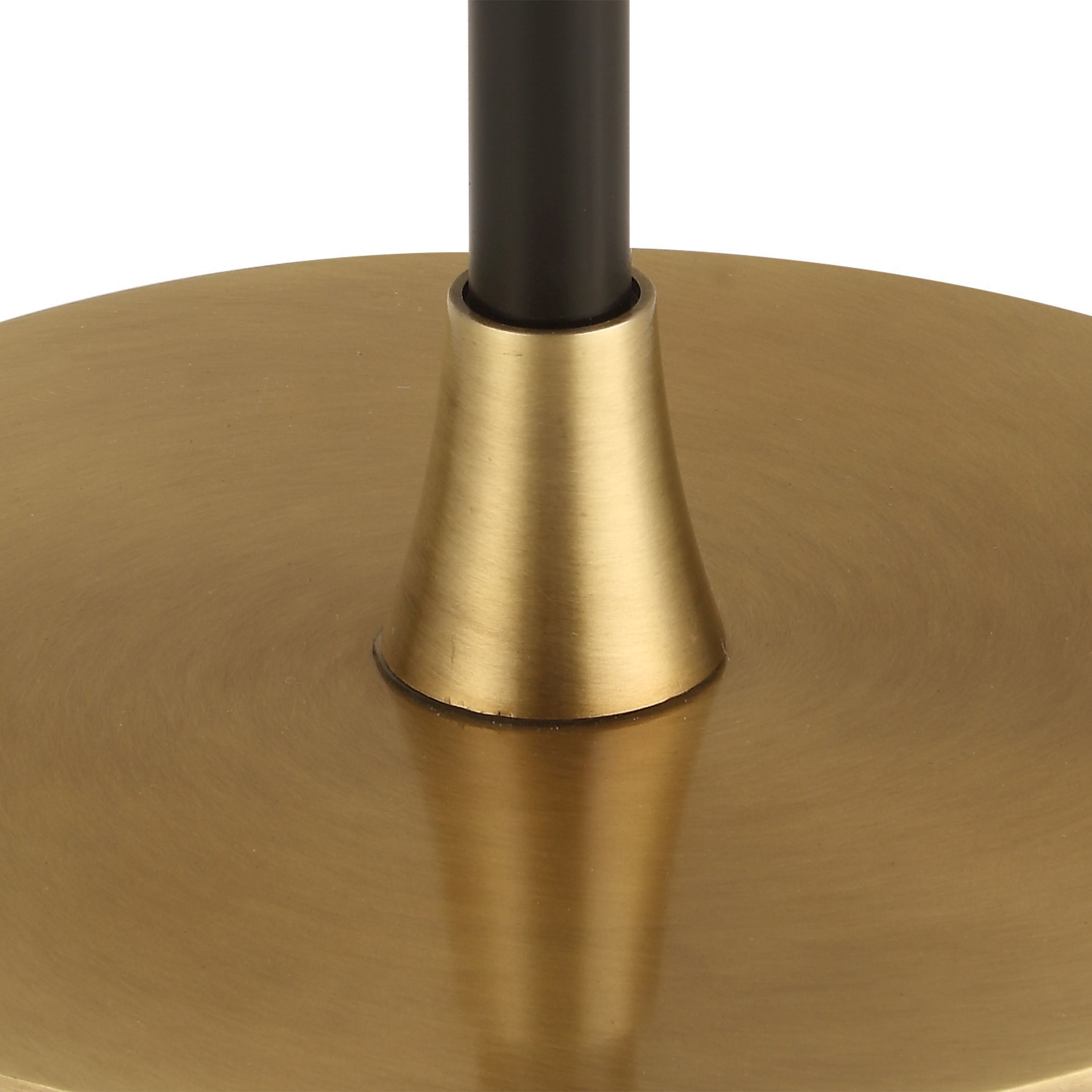 Stowe 66.25 inch 150.00 watt Satin Black and Brass Floor Lamp Portable Light