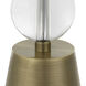 Annily 36.75 inch 150.00 watt Crystal and Antiqued Brass Table Lamp Portable Light