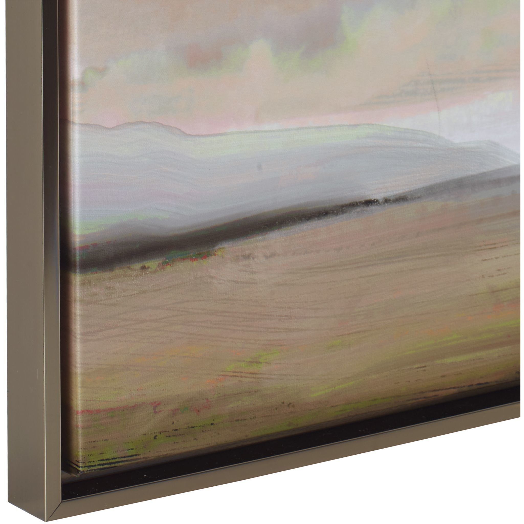 The South Multi-Colored and Bronze Gold Framed Canvas