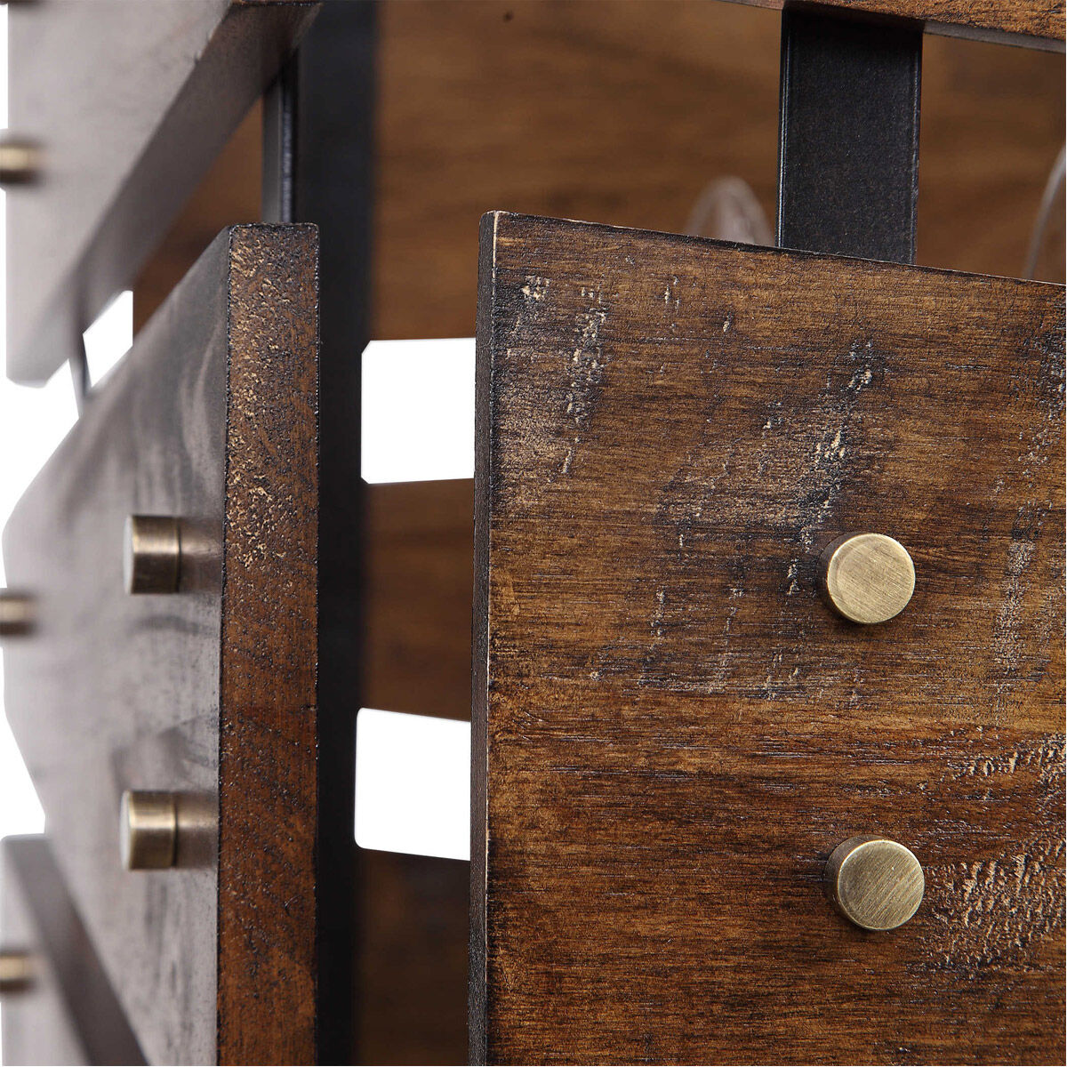 Augie 4 Light 18 inch Warm Brown Oiled Walnut and Dark Bronze Pendant Ceiling Light