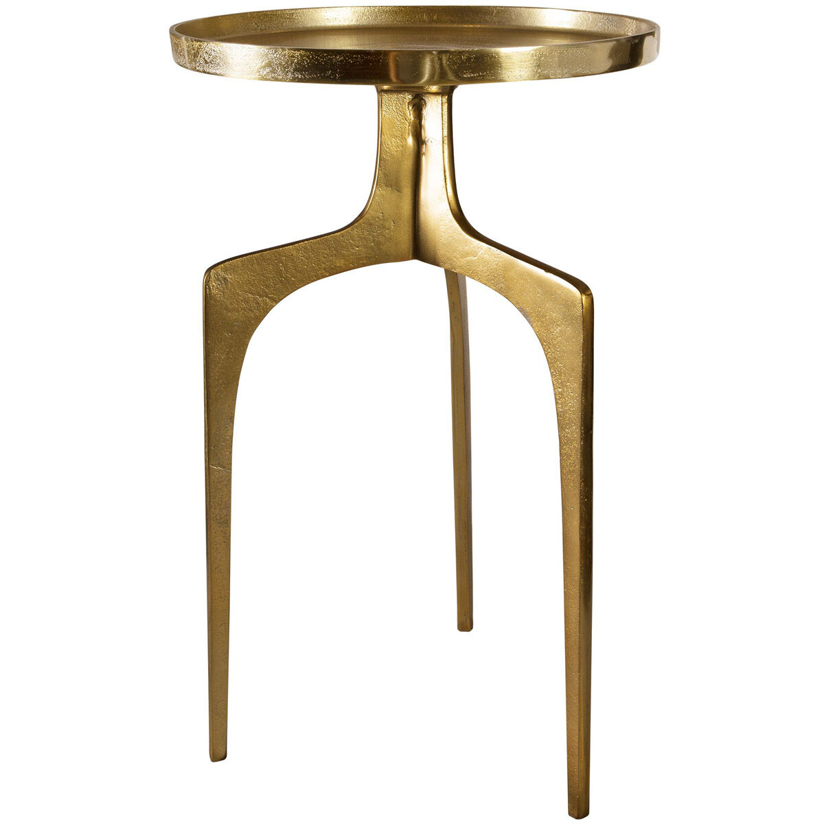 Kenna 25 X 16 inch Textured Soft Gold Accent Table